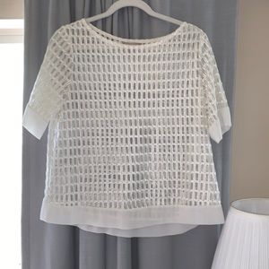 Banana Republic sheet white blouse